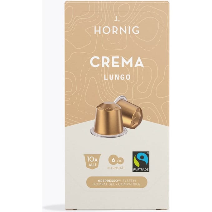 J. Hornig Crema Lungo 10 capsules Nespresso®-compatibel