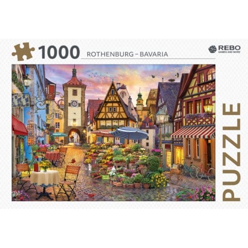 Rebo Legpuzzel 1000 Stukjes - Rothenburg Bavaria