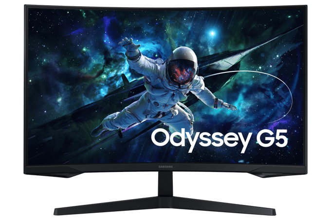 Gebogen Gaming PC Scherm - SAMSUNG - 32 - WQHD - 165Hz - VA Paneel - 1ms - LS32CG552EUXEN