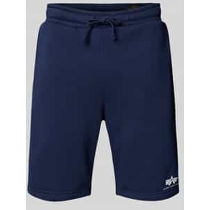 Sweatshorts met elastische band en tunnelkoord