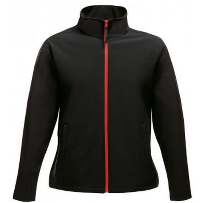 Regatta Opvallende Dames/dames Ablaze Afdrukbaar Soft Shell-jasje (Zwart/Klassiek Rood)