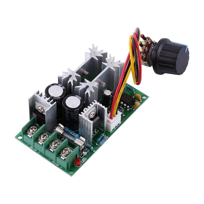 Motor Controller - Snelheidsregelaar Module - Motor Aansturing - Hoge Stroom 20A - DC10-60V - Groen
