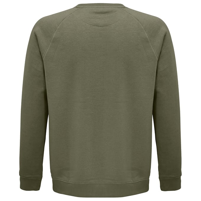 SOLS Unisex Adult Space Organic Raglan Sweatshirt (Khaki)