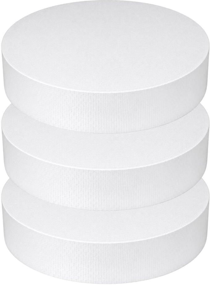 Piepschuim vormen - cirkel - 3x - D37,5 x 4 cm - styropor hobby / DIY vorm - basis knutselfiguren