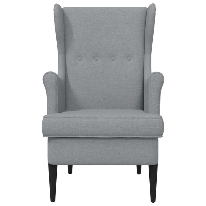 vidaXL - Fauteuil - Lichtgrijs - Stof
