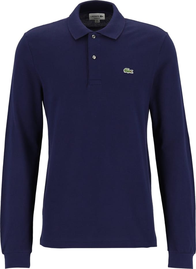 Lacoste Classic Fit polo lange mouw - navy blauw