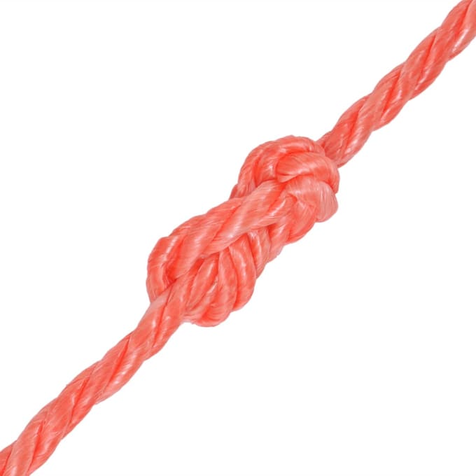 vidaXL - Touw - gedraaid - 14 - mm - 100 - m - polypropyleen - oranje