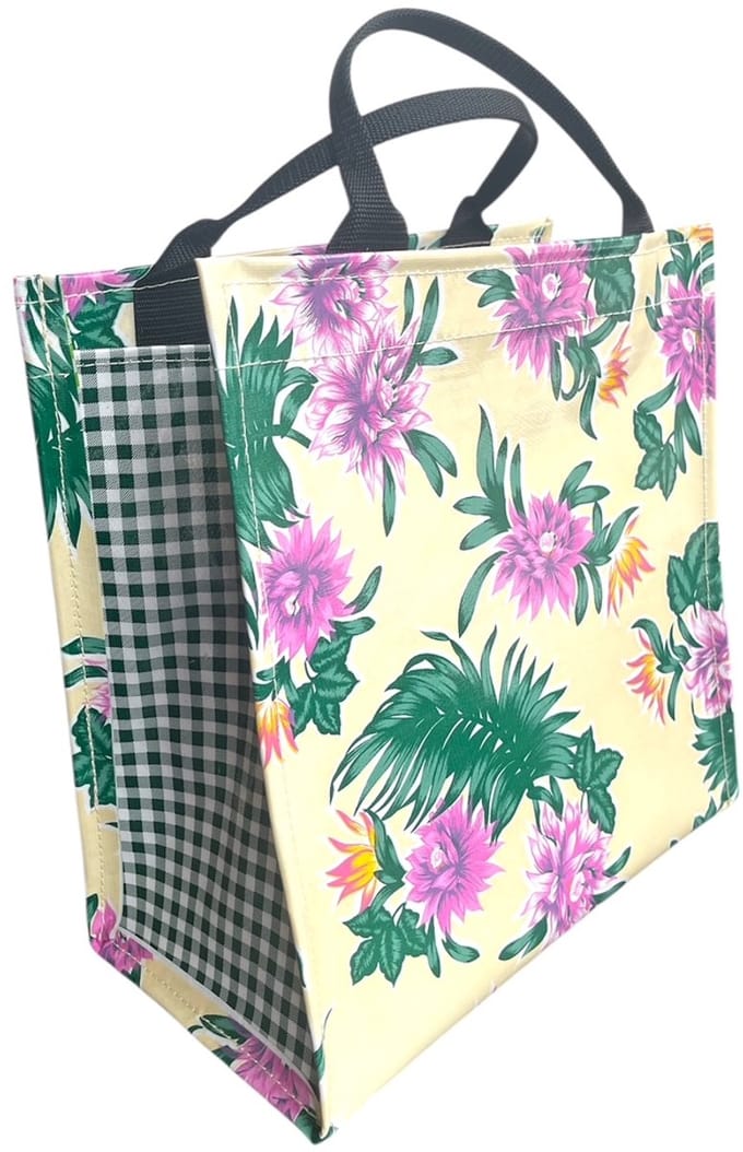 Atelier Du Baj Shopper van Mexicaans tafelzeil flowers