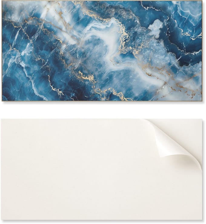 Zelfklevend vinylpaneel voor hal, 100x50 cm, abstract marmerpatroon