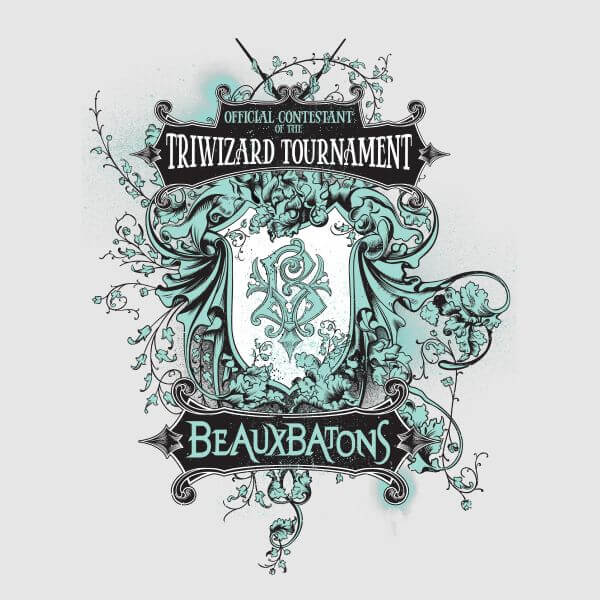 Harry Potter Triwizard Tournament Beauxbatons dames t-shirt - Grijs - S