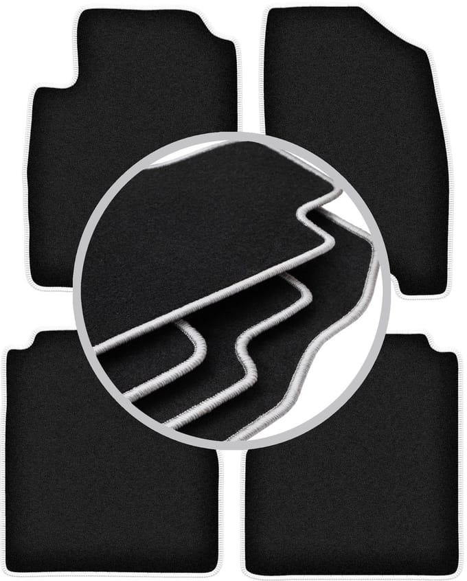 CARLUX-SILVER automatten voor: Nissan Navara III D40 pick-up (2005-2011)