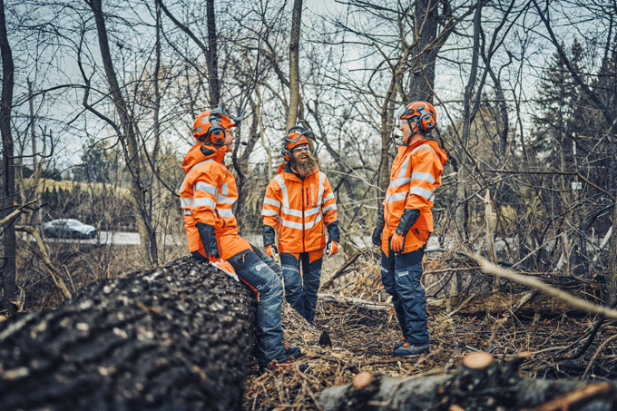Husqvarna regenjas high-viz technical-m