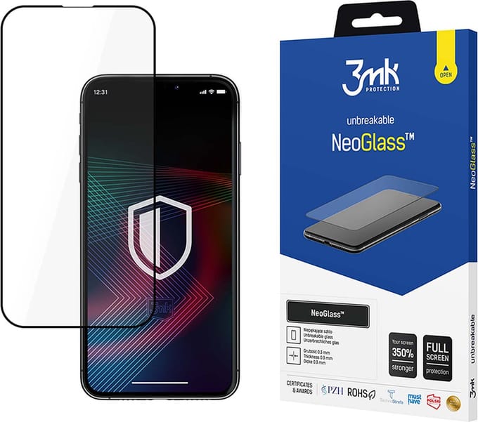 3mk Tempered glass for iPhone 14 Pro Max 8H from the NeoGlass series