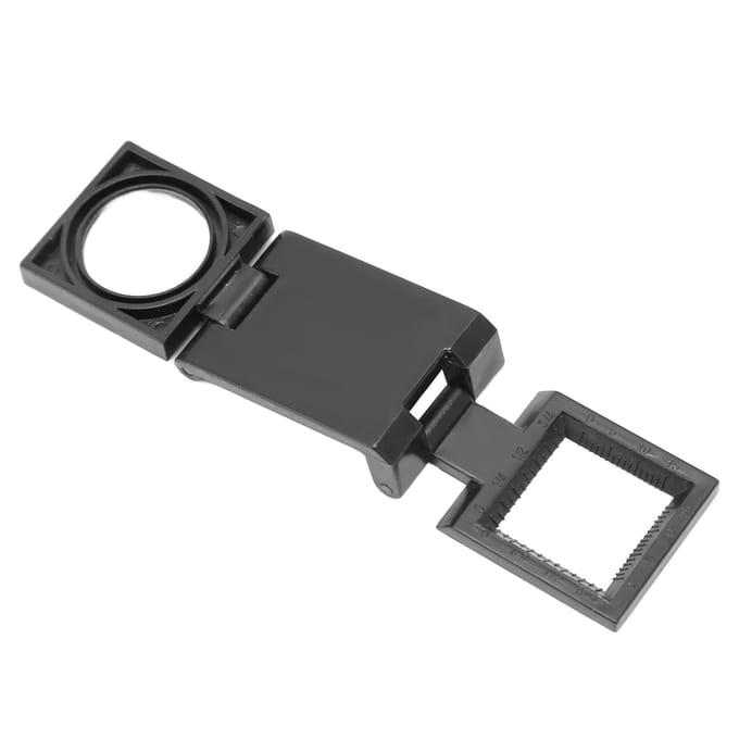 Opvouwbaar Vergrootglas 3 Voudig 10X Optische Glaslens Klein Zakvergrootglas voor Senioren
