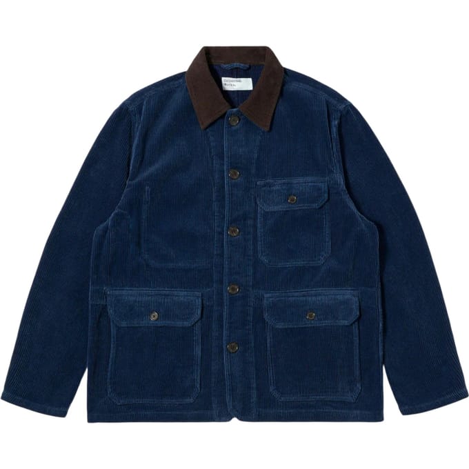 jas Universal Works utility jacket gerecycled indigo koord - indigo