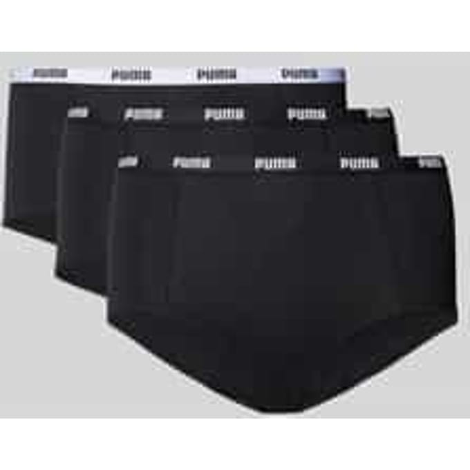 Broek met elastische band met logo in set van 3