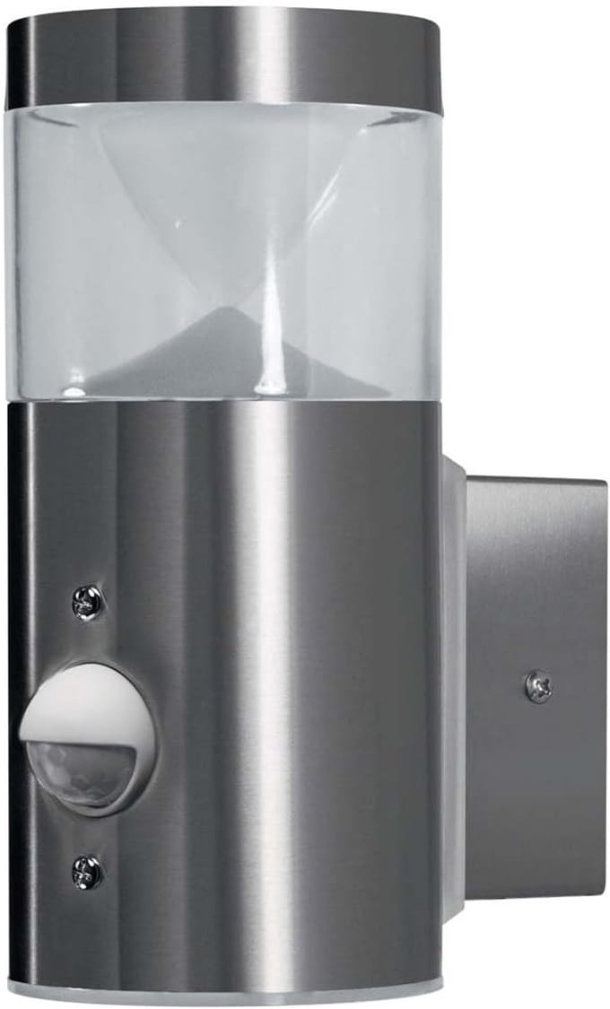 Osram LED wand- en plafondlamp, lamp voor buitentoepassingen, warm wit, geïntegreerde daglicht- en bewegingssensor, Endura Style Mini Wall Sens