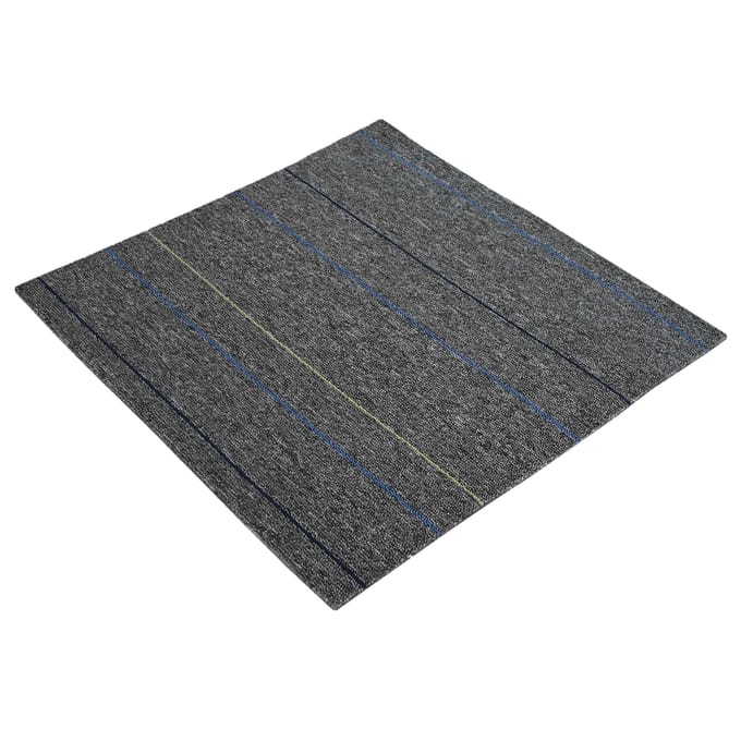 vidaXL - Vloertegel - Medium - Grijs - met - Strepen - 50 - x - 50 - cm - 20 - st