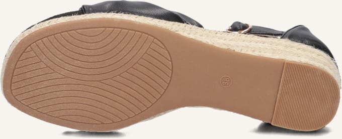 Omoda 0577-5 Espadrilles - Zomer Schoenen - Dames - Zwart - Maat 37
