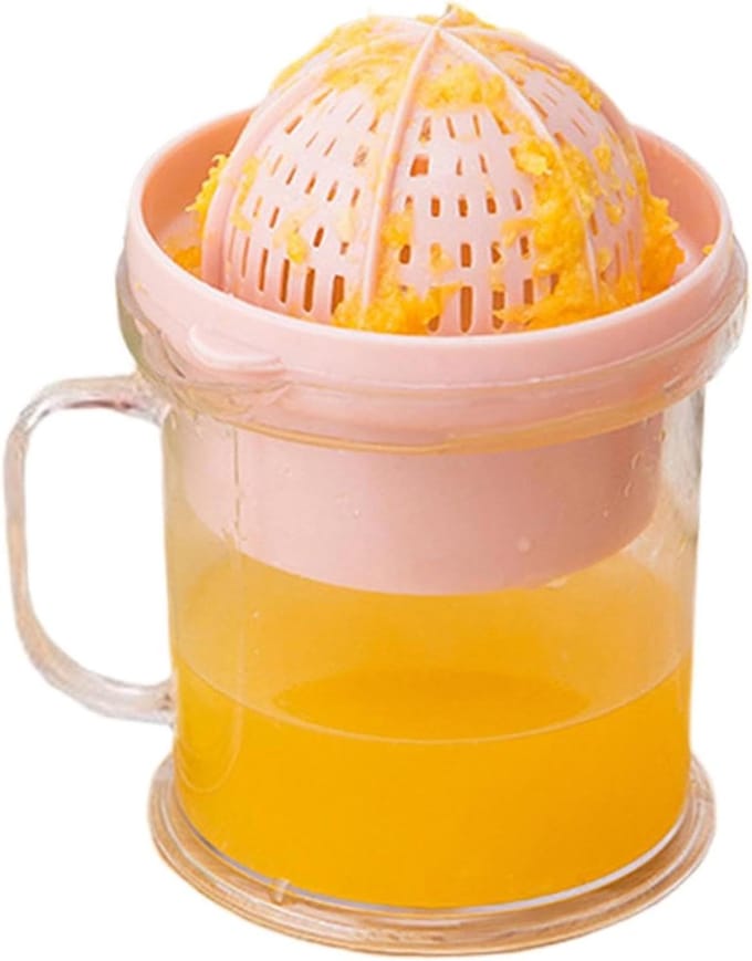 Handige Limoenpers - Fruit Squeezer - Sap Maken - Moeiteloos Scheiden - 15 x 12 x 15 cm - Roze