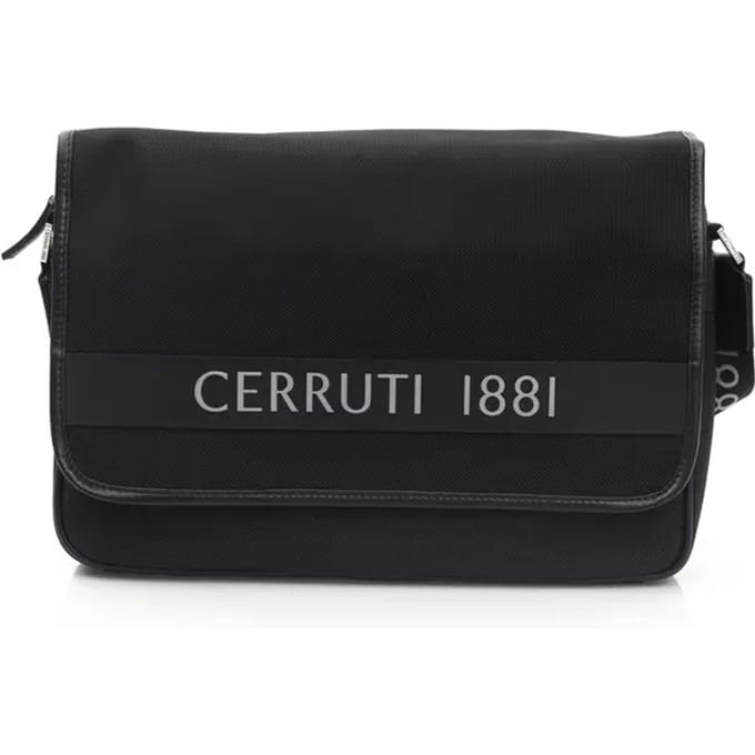 Cerruti 1881 - Schoudertas - Zwart - Kunststof/Leer - Magnetische Sluiting