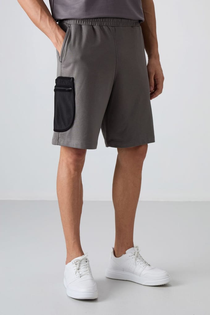 Heren Wijde Cargo Shorts