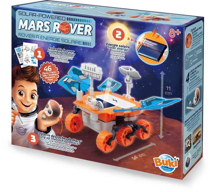 Buki - Marsrover op zonne-energie - Constructiespeelgoed - Voertuig op zonne-energie