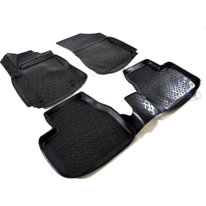 Tapis de sol - 3D EXCLUSIVE - Citroën C4 Cactus - Caoutchouc - 4 pièces - Sur mesure
