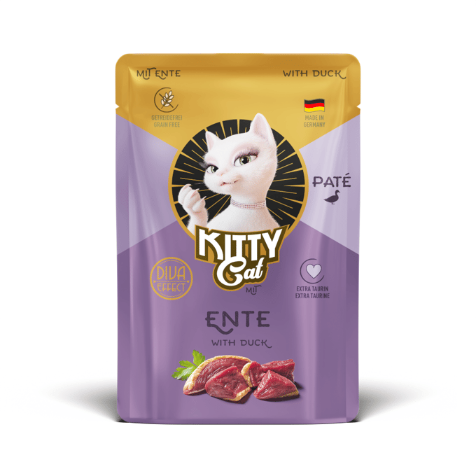 6x85g Eend Kitty Cat Pate natvoer voor katten