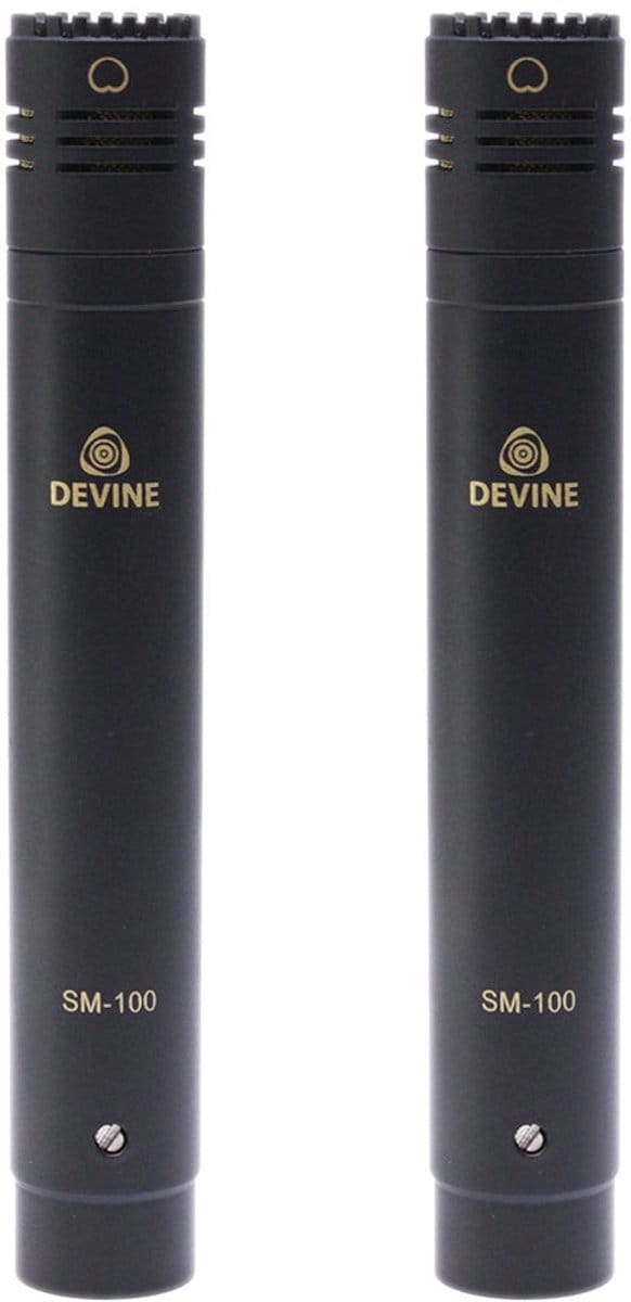Stereo-set - incl. clips, windscreens en etuis - Devine SM-100 - Multikleur