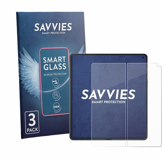 3 Stuks Savvies Screenprotector - geschikt voor Motorola Razr Fold (Inner display) - beschermfolie glas transparant
