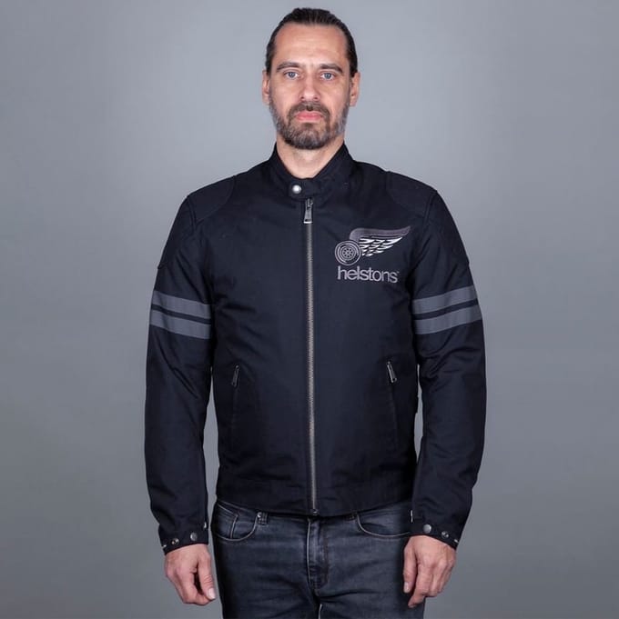 Helstons Jake Speed Fabrics Jas Zwart Grijs - Jas