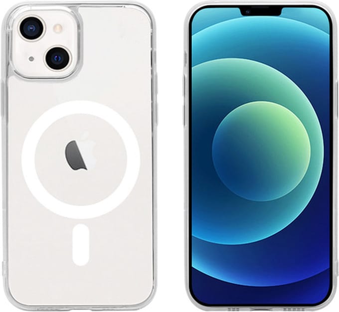SoSeven, Hoesje Geschikt voor Apple iPhone 13 Mini MagCase, Transparant
