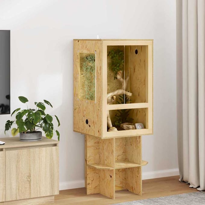 vidaXL Terrarium Bruin 50 x 50 x 80 cm OSB