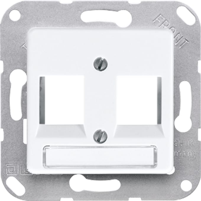 Jung 50x50mm Inzetplaat Schakelmateriaal - 169-2NWEWW