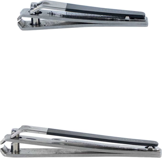 Homey's Nagelknipper Set met Vijl - Recht 8cm & Gebogen 5.5cm