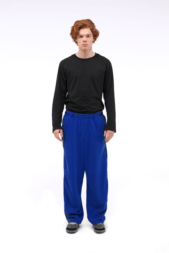 Heren Relaxed Fit Wijde Pijpen Instapbroek