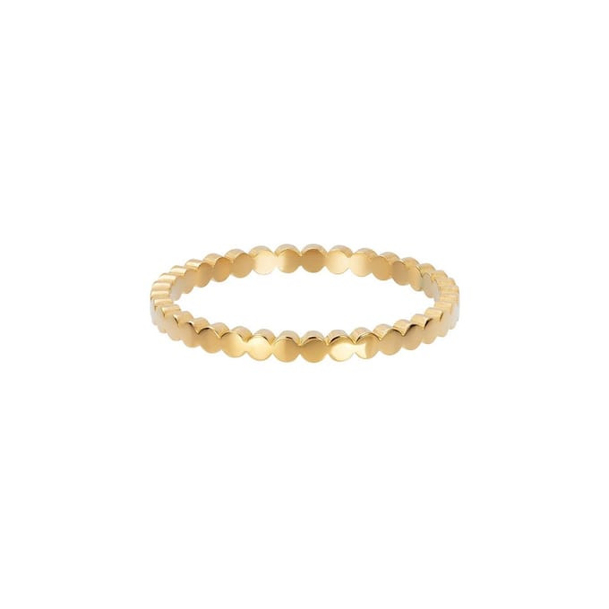 Fame-Flat Circles-Goudkleurig-Dames Ring