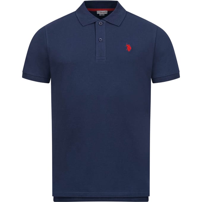 U.S. Polo Assn. heren basic poloshirt met korte mouwen en stretch
