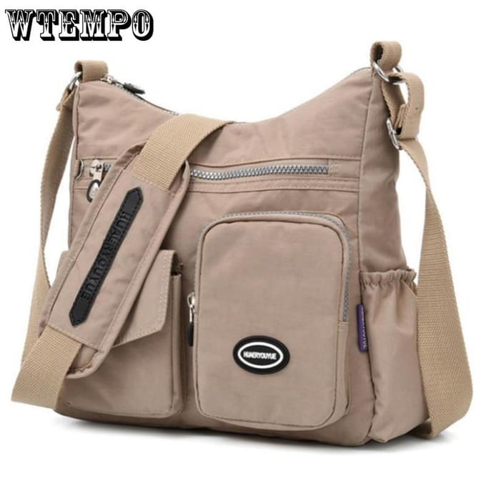 WTEMPO Dames casual mode waterdichte nylon reistas met één schouder