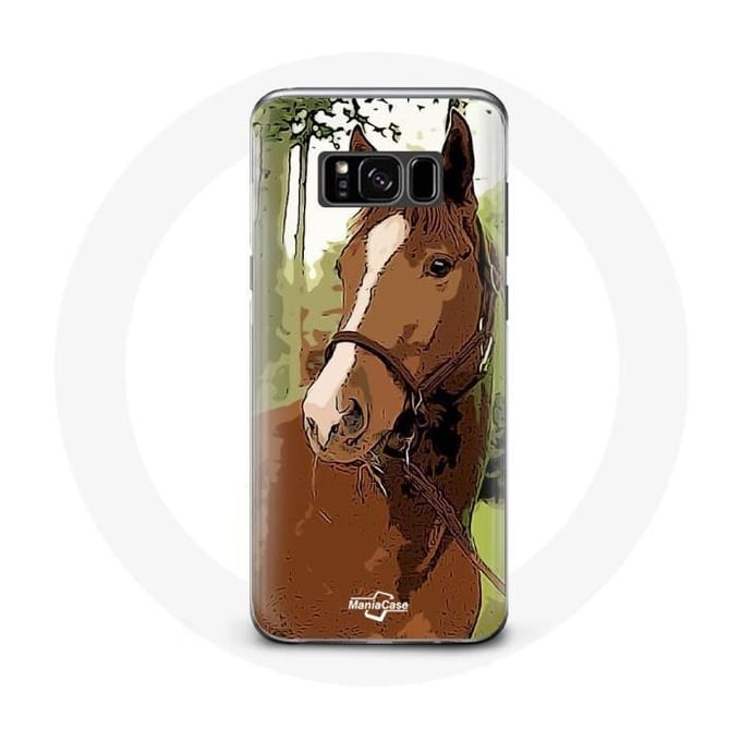 Coque pour Samsung Galaxy S8 Plus Quarter Horse Marron Race de cheval