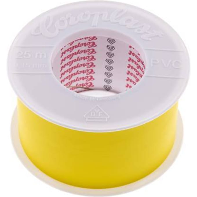 Elektrische Isolatietape Vde-Getest 50mm/25m Geel