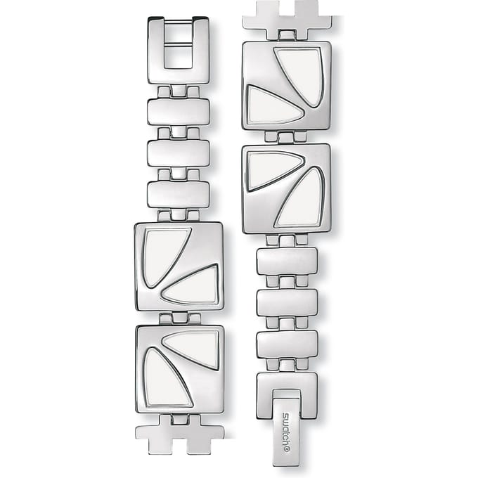 Swatch Plastic - Square SUB 18mm ASUBM115G SUBM115G Petal Of Ivory Horlogeband