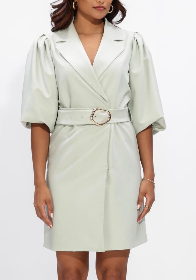 Notre-V Nv-henny Dames - Jurk - Mint - Maat L