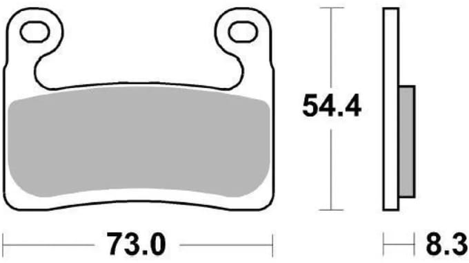 Moto-master Bmw 413501 Gesinterde Remblokken Zwart
