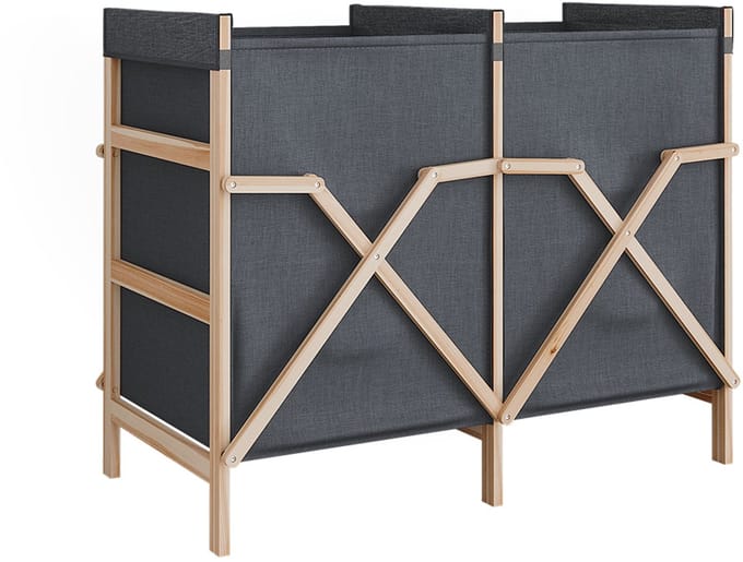 Vicco Bruno Badkamerkast – 80 x 64 cm met 2 compartimenten Grijs