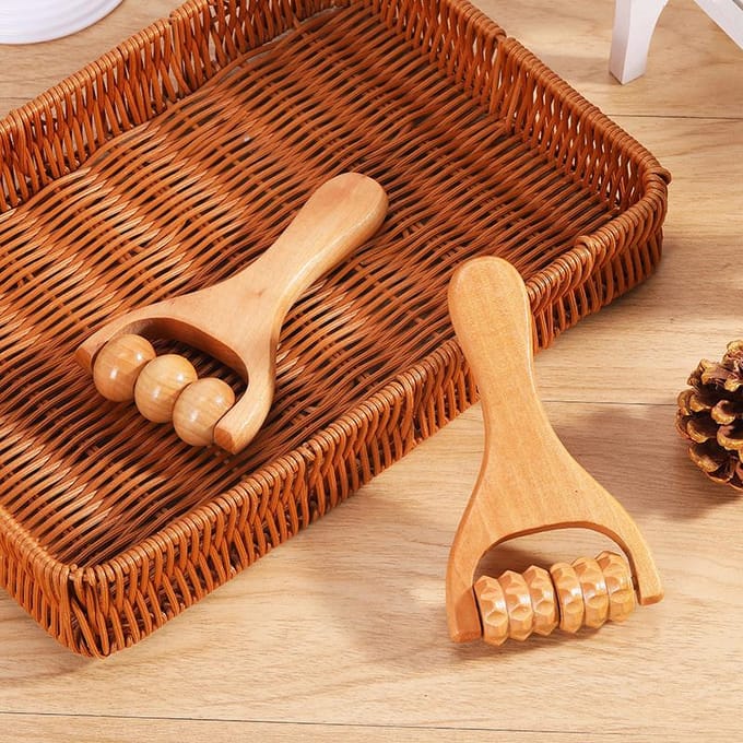 Houten Roller Massager Nek Schouder en Been Universele Hand Massager Massage Tool Voet Massager B