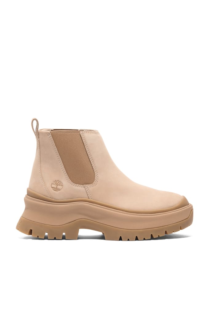 Timberland Roxie Lane Mid Chelsea Boot Light Beige Nubuck Maat: 37 | Laarzen Outlet | Dames | Beige