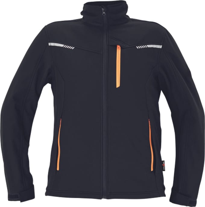 SafeWorker AMER softshell jas 03010573 - Zwart - S