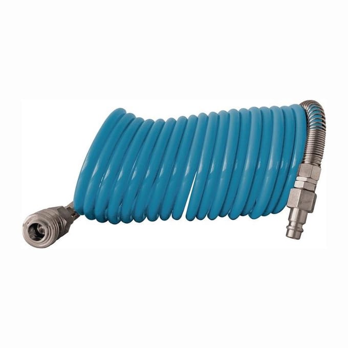 EWO Spiraalslangset Binnen-Ø 4 mm Buiten-Ø 6 mm Lengte 2,5 m Koppeling DN 7,2 PA - E40970